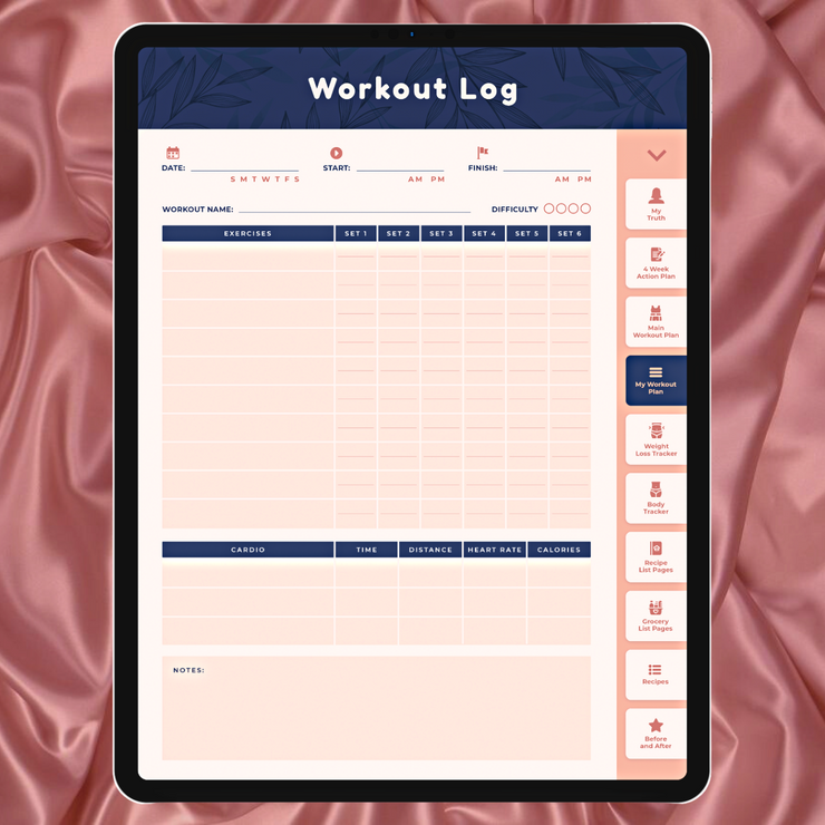 Look Better Naked Digital Fitness Planner